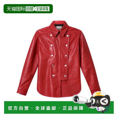 Isabel Marant 按扣皮衬衫 CH0365FAD4B06I 【付后1h可退】