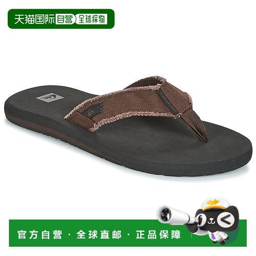 欧洲直邮Quiksilver 男鞋 人字拖鞋夹脚拖沙滩拖鞋 黑色 春夏 MON