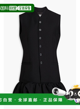 香港直邮Coperni 女士 褶皱绉纱迷你连衣裙 COPR152F3004BLACK