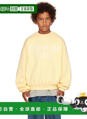 1h可退 香港直邮Essentials 女童 黄色 90s Fit Fleece Crewneck