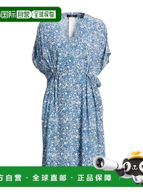 1h可退 香港直邮Weekend Max Mara 女士 真丝连衣裙 blue蓝色 舒