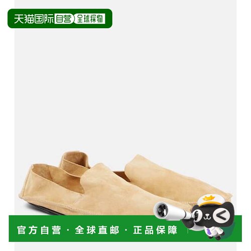 1h可退 香港直邮The Row 女士 Tyler 绒面革乐福鞋 beige米色 舒