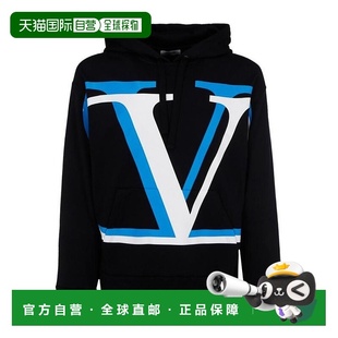 20FW 连帽衫 黑色V Men帽衫 logo连帽卫衣 香港直邮VALENTINO