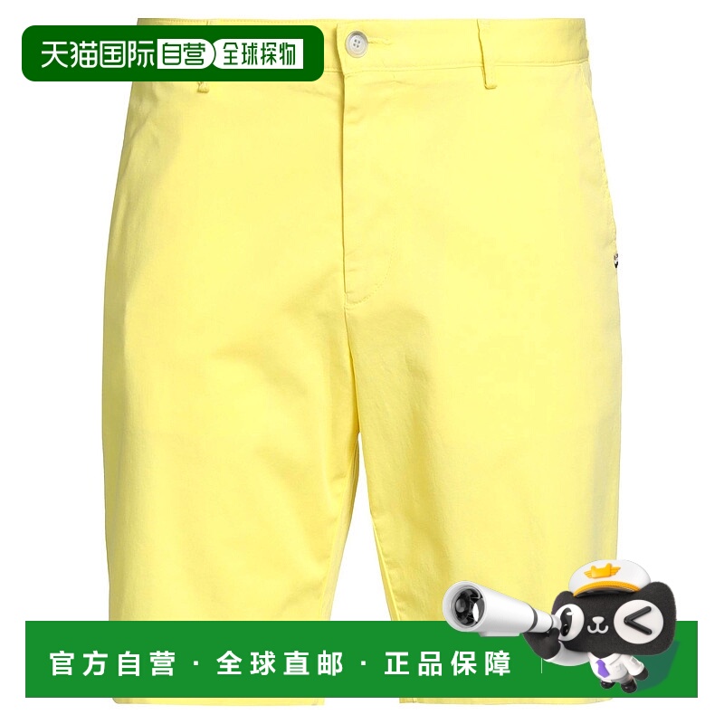 1h可退 香港直邮BOSS 波士 男士 短裤 yellow黄色 舒适时尚