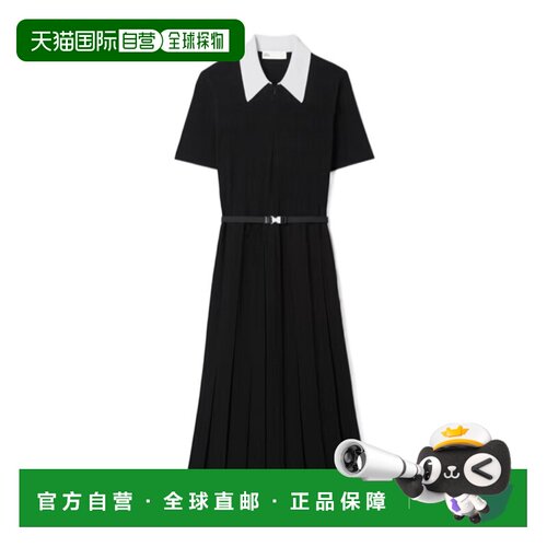 1h可退 Tory Burch T Monogram 镂空褶裥连衣裙 170790