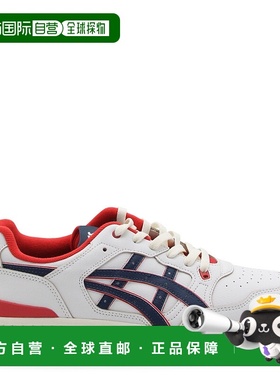 1h可退 香港直邮Asics 亚瑟士 男士 白色皮质运动鞋 FLK1010012