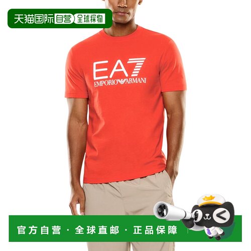 香港直邮EA7 男士户外T恤 7M001412AF22264U5003 SS2026 红色