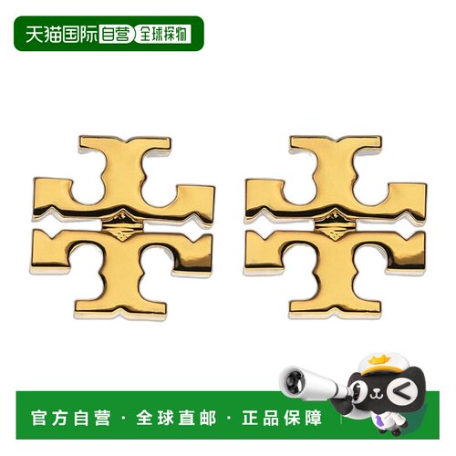1h可退 欧洲直邮TORY BURCH 女士耳饰 17843720 CO 金色 ICON STU