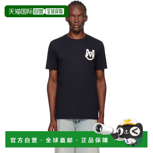 香港直邮Moncler 盟可睐 男士 海军蓝 Monogram T 恤 J20918C0002