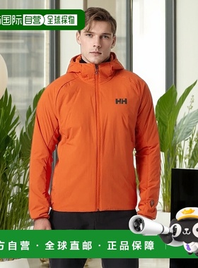 自营欧洲直邮Helly Hansen 男士橙色聚酰胺Odin轻质弹力连帽夹克2