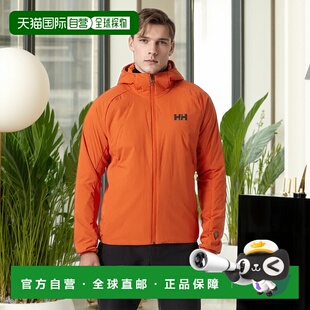 自营欧洲直邮Helly Hansen 男士橙色聚酰胺Odin轻质弹力连帽夹克2