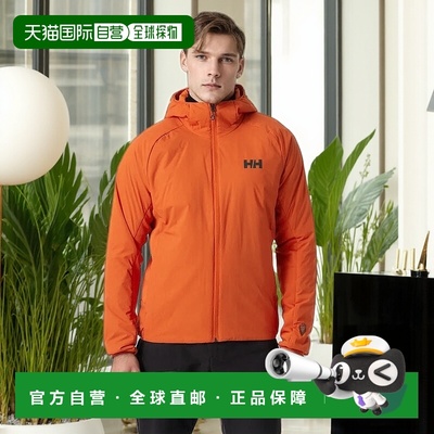 自营欧洲直邮Helly Hansen 男士橙色聚酰胺Odin轻质弹力连帽夹克2
