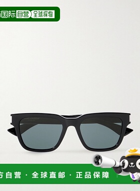 香港直邮Saint Laurent 圣罗兰 男士 方形框镀银醋纤太阳眼镜 SL7