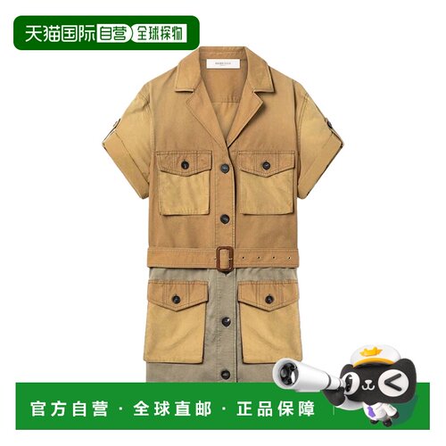 欧洲直邮Golden Goose Safari Dress Beige Green