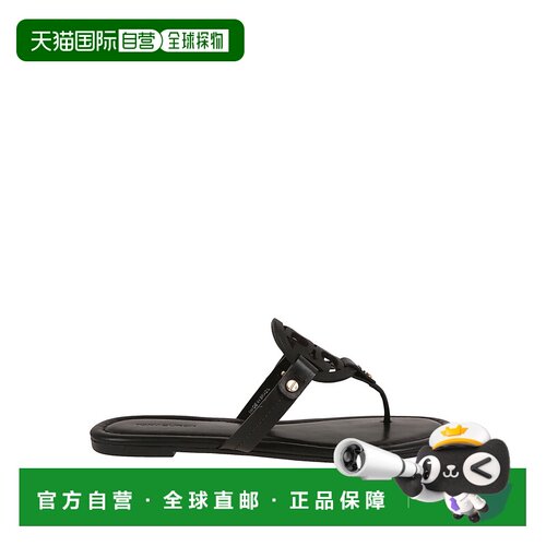香港直邮TORY BURCH 女士凉鞋 500086001 CO 黑色 Leather sandal