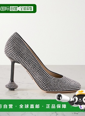 香港直邮1h可退 LOEWE 罗意威 女士 钻饰高跟鞋 L815S01X79单鞋