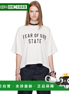 香港直邮Essentials 女士 白色 Boxy T 恤 125SP257164FW