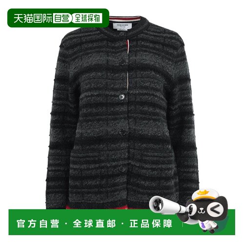 1h可退 香港直邮Thom Browne 提花开衫 FKJ118AY9040马海毛