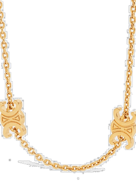 欧洲直邮CELINE思琳女士迷你TRIOMPHE手链金色饰面黄铜简约细链条