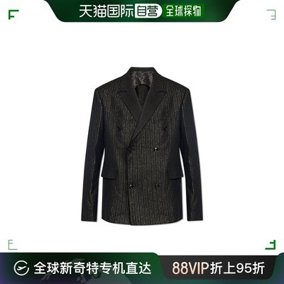 香港直邮AMIRI 男士Amiri 双排扣细条纹西装外套