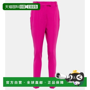 1h可退 香港直邮The Attico 女士 Berry crêpe 高腰修身长裤