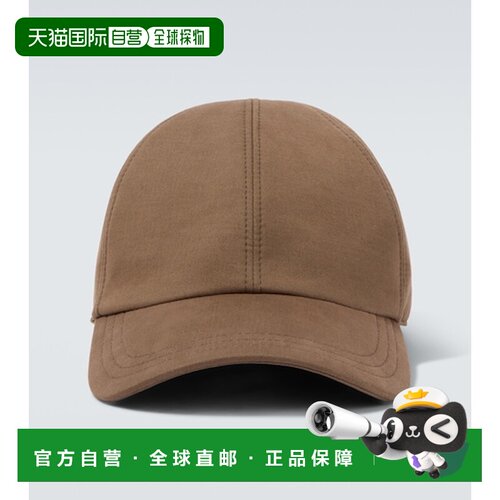 1h可退 香港直邮The Row 男士 Caspian 棉羊绒帆布棒球帽