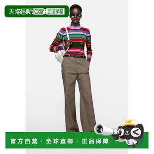 欧洲直邮ACNE(艾克妮)条纹羊毛高领毛衣