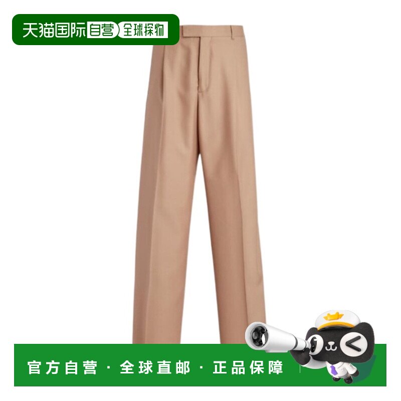 香港直邮Dior 折痕细节休闲裤直筒裤 413C105A6240迪奥