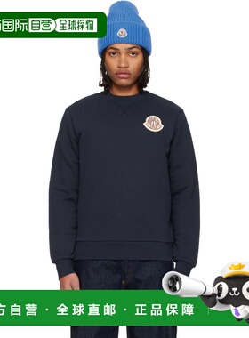 香港直邮Moncler 盟可睐 男士 海军蓝 Archivo Creativo 套头衫 K