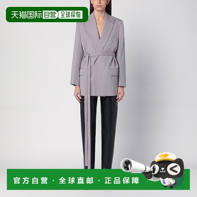 香港直邮VICTORIA BECKHAM 维多利亚 贝克汉姆 女士 浅灰色羊毛连