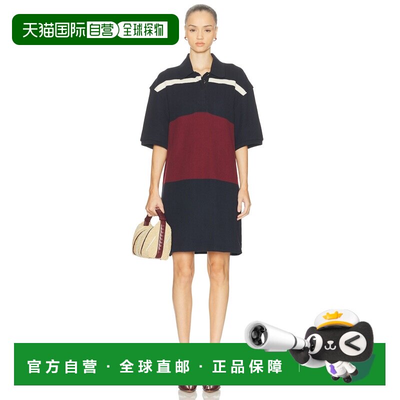 1h可退 香港直邮Bottega Veneta 葆蝶家 女士 短袖Polo衫式连衣裙 - 天猫国际探物欧洲出品