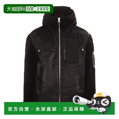 1h可退 香港直邮Sacai 男士 长袖连帽休闲夹克 03220M black黑色