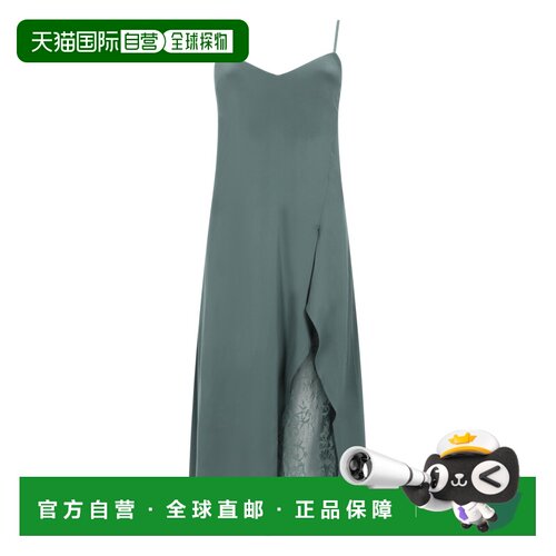 香港直邮Acne Studios 艾克妮 女士 缎面中长连衣裙 A20926吊带