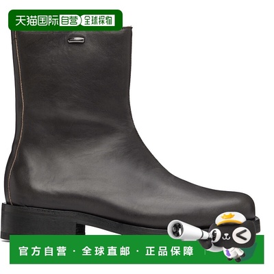 香港直邮Our Legacy 男士 棕色 Camion 短靴皮面踝靴男靴 A4257CP