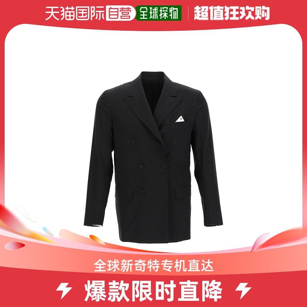 香港直邮Kiton 男士DOPPIO PETTO SPACCO CENTRALE 夹克