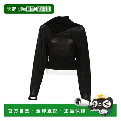 香港直邮rick owens 瑞克 欧文斯 女士 围巾领上衣 RP02F5622M21