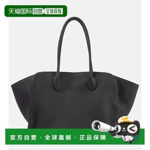 女士 舒 香港直邮The black黑色 1h可退 皮革手提包 Marlo Row