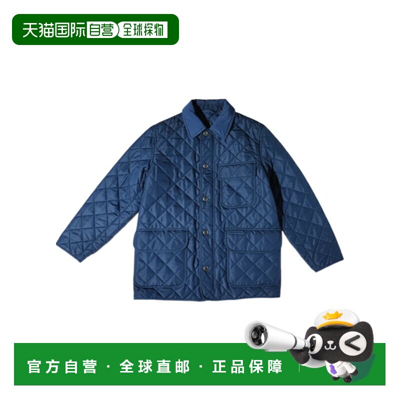 1h可退 香港直邮BURBERRY 男士夹克 81136411 AW2025 蓝色 绗缝夹