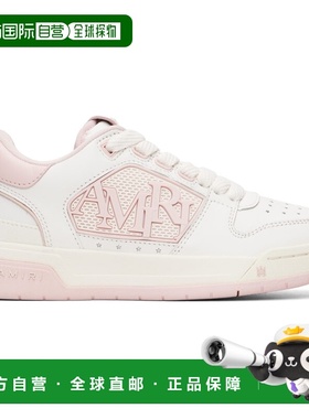 香港直邮AMIRI 女士 白色 & 粉色 Classic Low 运动鞋 AWFOSR1084