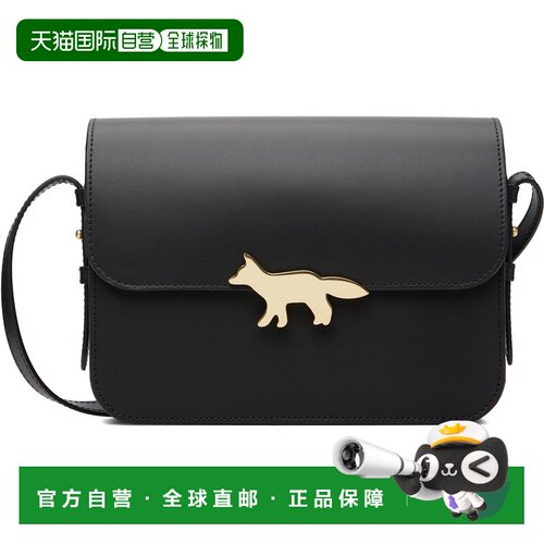 香港直邮MAISON KITSUNE 女士 黑色 Edie 单肩包 QU05170LR0001