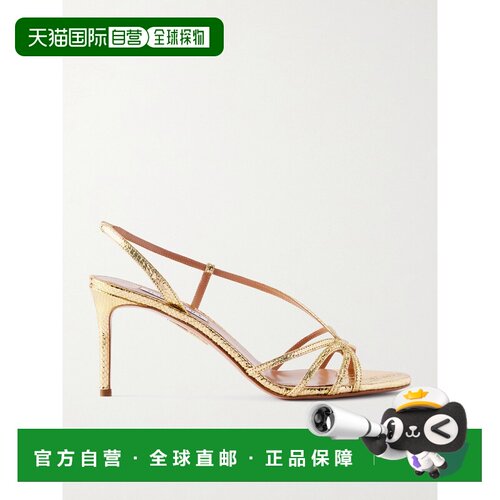 美国直邮AQUAZZURA/Talk to Me 75女士凉鞋 高跟 【付后1h可退】