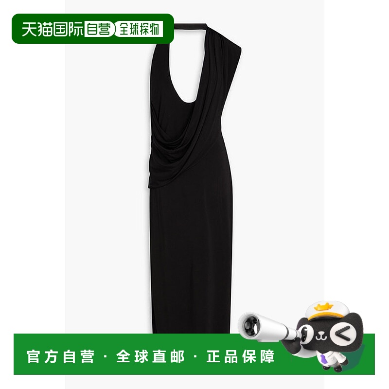 1h可退 香港直邮magda butrym 女士 垂褶露背针织中长连衣裙 AW24