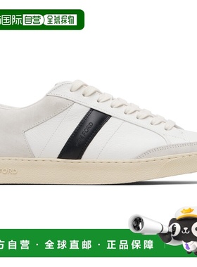 香港直邮Tom Ford 汤姆 福特 男士 白色 Grained Leather & Suede