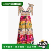 香港直邮FARM RIO 女士 1h可退 层叠印花棉质中长连衣裙 332265FL