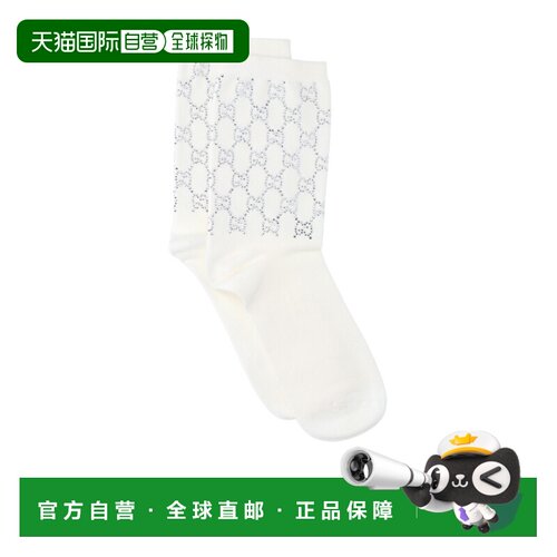 1h可退 香港直邮GUCCI 女士袜子 8616453GAP29000 SS2026 白色 GG