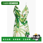 香港直邮FARM RIO 女士 1h可退 印花亚麻迷你连衣裙 317798TROPIC