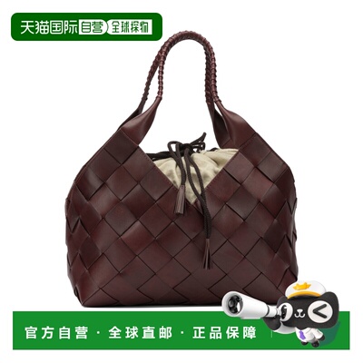 香港直邮DRAGON DIFFUSION 女士 栗色牛皮肩包 8111BORDOBORDEAUX