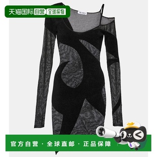 女士 Attico 不对称雪纺迷你连衣裙 香港直邮The 1h可退