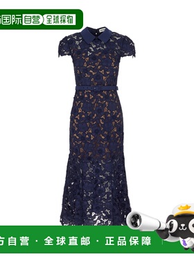 香港直邮Self-Portrait 女士 laces 蓝色连衣裙 RS26171MNNAVY