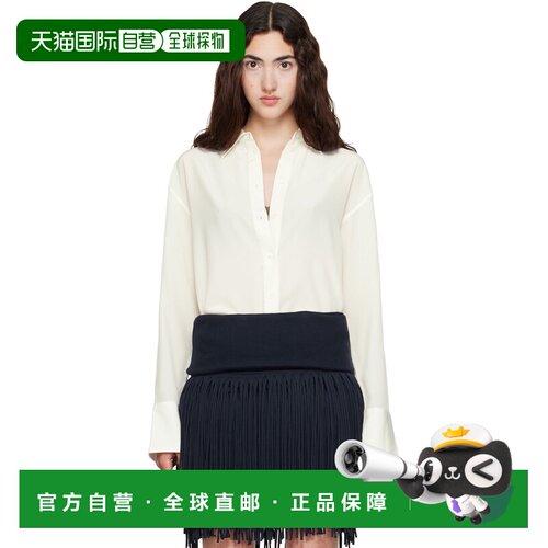 1h可退 香港直邮toteme 女士 TOTEME 灰白色衬衫 263WRT0891FB011